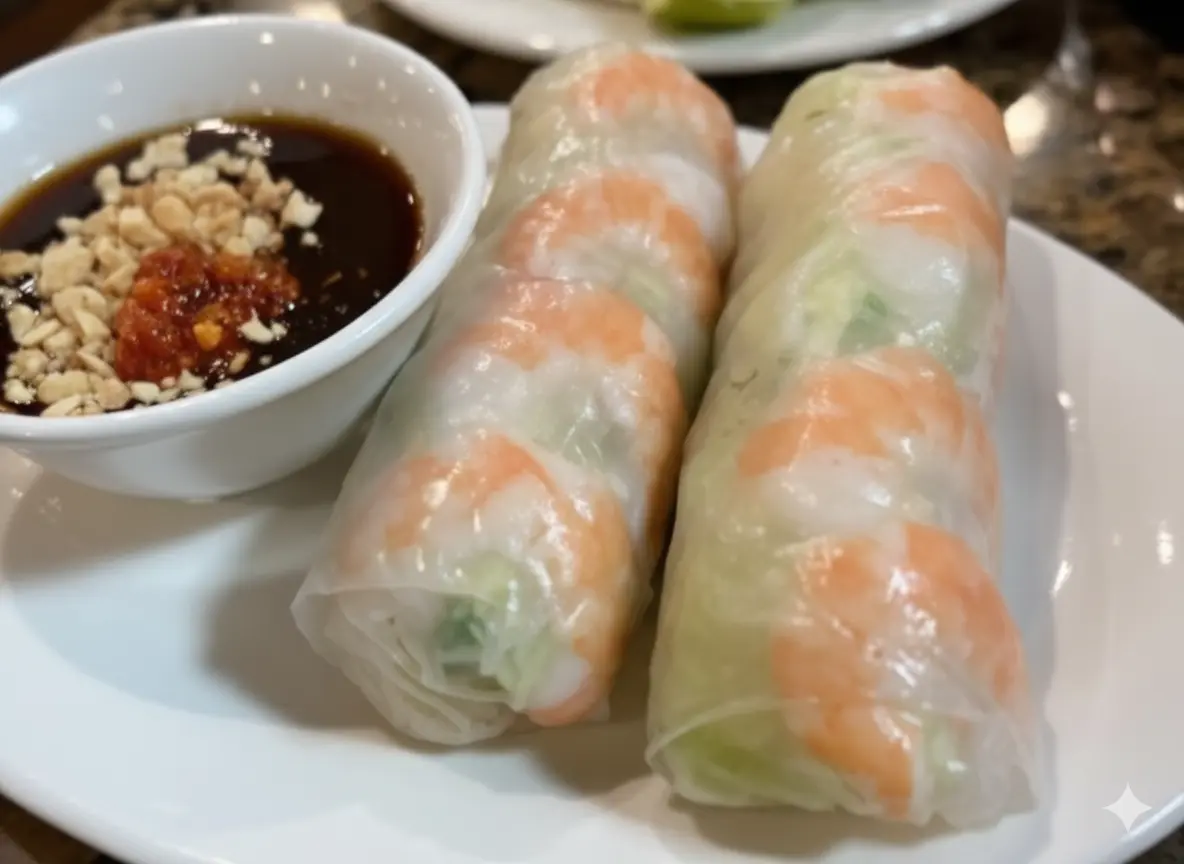 Crispy Vietnamese spring rolls at Asia Submarine Calgary SE